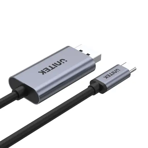 UNITEK V1409A cambiador de género para cable USB-C DisplayPort Negro, Gris