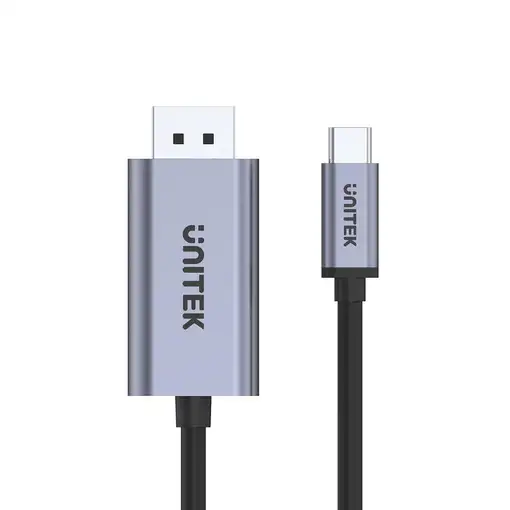 UNITEK V1409A cambiador de género para cable USB-C DisplayPort Negro, Gris