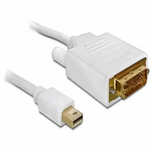 DeLOCK Kabel mini Displayport > DVI 24pin male 1m DVI-I Blanco DeLOCK Kabel mini Displayport > DVI 24pin male 1m DVI-I Blanco