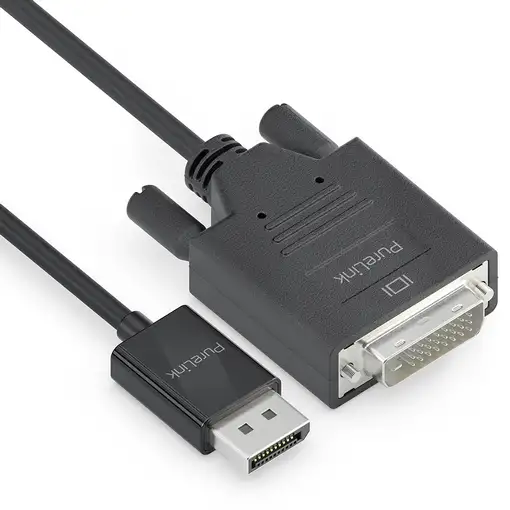 PureLink IS2011-020 adaptador de cable de vídeo 2 m DisplayPort DVI-D Negro