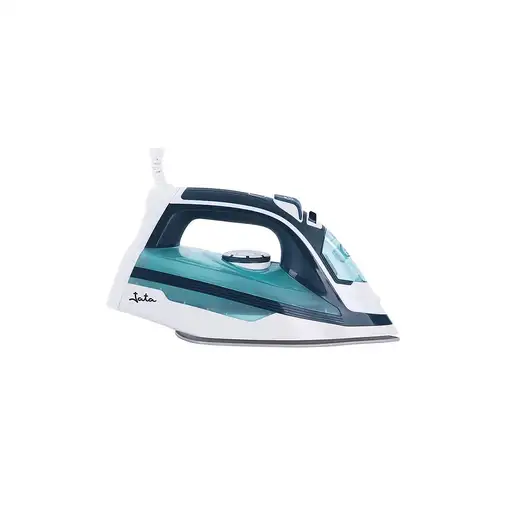 JATA PL598C plancha Plancha seco Suela de cerámica 2600 W Azul, Blanco