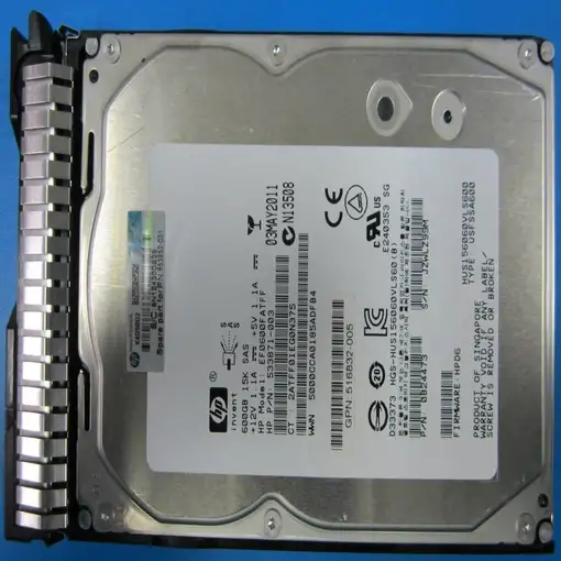 HPE 653952-001 disco duro interno 600 GB 15000 RPM 3.5" SAS