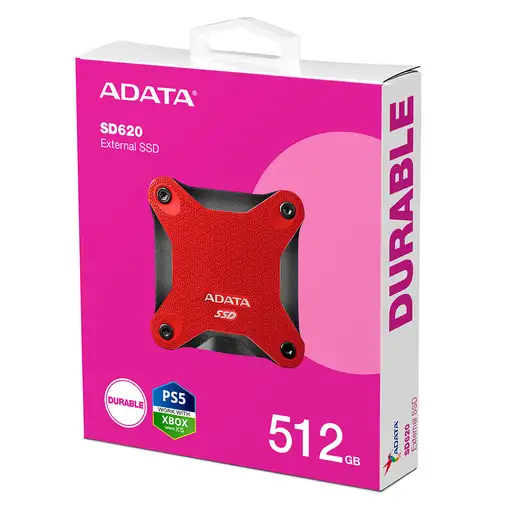 ADATA SD620 512 GB Micro-USB B 3.2 Gen 2 (3.1 Gen 2) Rojo