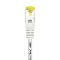 AISENS Cable De Red Latiguillo RJ45 LSZH Cat.7 600 MHz S/FTP PIMF AWG26, Blanco, 0