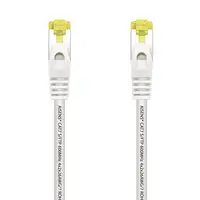 AISENS Cable De Red Latiguillo RJ45 LSZH Cat.7 600 MHz S/FTP PIMF AWG26, Blanco, 0