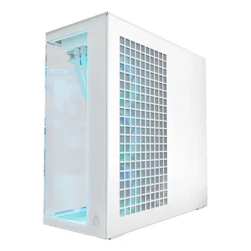 ARCTIC Xtender White (Clear Glass) Midi Tower Blanco