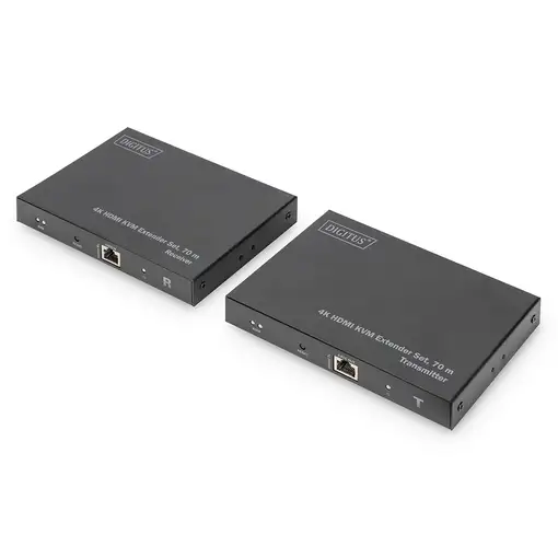 Digitus Juego de extensores KVM HDMI 4K, 70 m