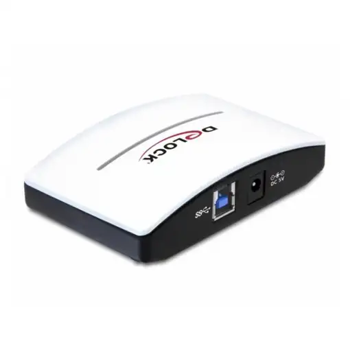 DeLOCK USB 3.0 External HUB 4 Port 5000 Mbit/s Negro, Blanco
