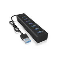 ICY BOX IB-HUB1700-U3 USB 3.2 Gen 1 (3.1 Gen 1) Type-A 5000 Mbit/s Negro