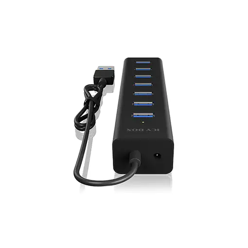 ICY BOX IB-HUB1700-U3 USB 3.2 Gen 1 (3.1 Gen 1) Type-A 5000 Mbit/s Negro