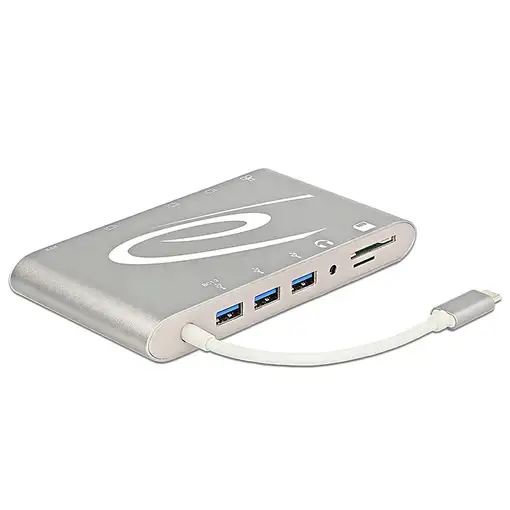 DeLOCK 87298 base para portátil y replicador de puertos USB 3.2 Gen 1 (3.1 Gen 1)