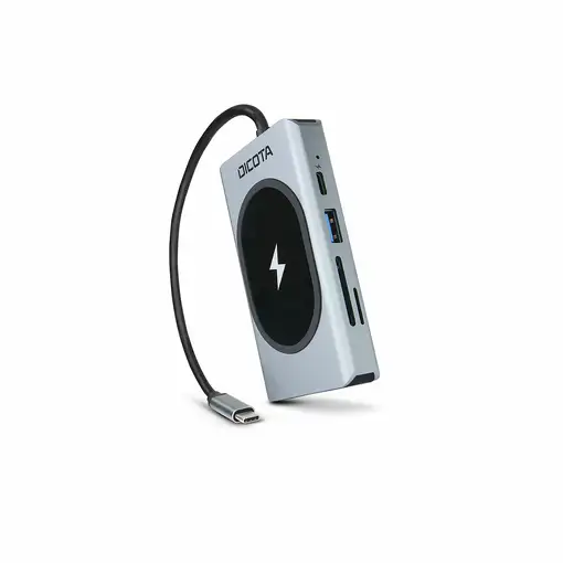 DICOTA D32059 hub de interfaz USB Tipo C Negro, Plata