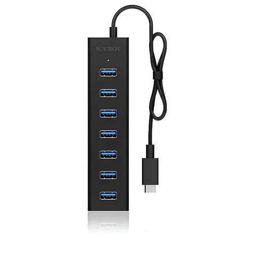 ICY BOX IB-HUB1700-C3 USB 3.2 Gen 1 (3.1 Gen 1) Type-C 5000 Mbit/s Negro