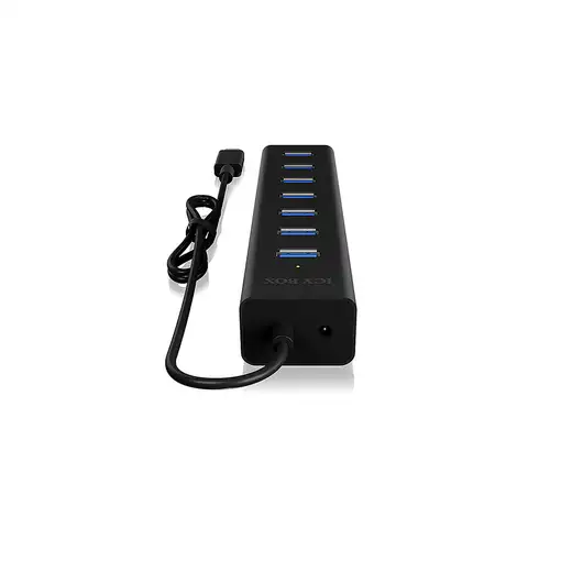 ICY BOX IB-HUB1700-C3 USB 3.2 Gen 1 (3.1 Gen 1) Type-C 5000 Mbit/s Negro