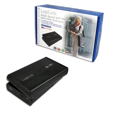 LogiLink UA0107 caja para disco duro externo Negro 3.5"