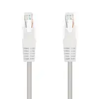 Nanocable Cable Red Latiguillo RJ45 CAT.6 UTP AWG24, Blanco, 25 cm