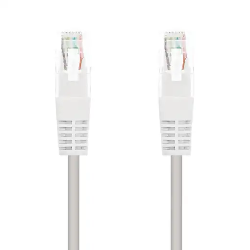 Nanocable Cable Red Latiguillo RJ45 CAT.6 UTP AWG24, Blanco, 25 cm