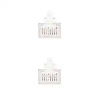Nanocable Cable Red Latiguillo RJ45 CAT.6 UTP AWG24, Blanco, 25 cm