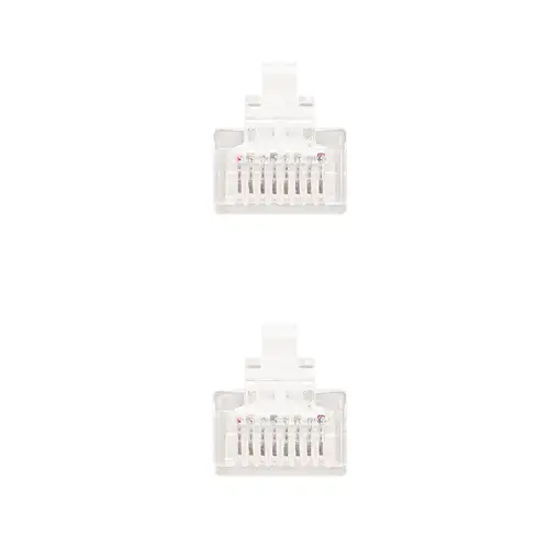 Nanocable Cable Red Latiguillo RJ45 CAT.6 UTP AWG24, Blanco, 25 cm