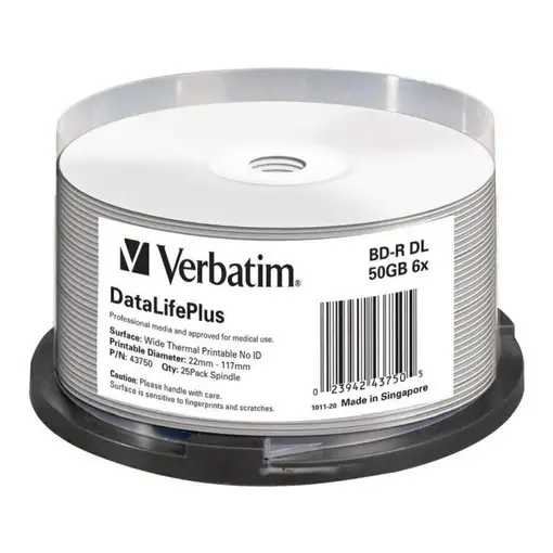 Verbatim DataLifePlus BD-R 50 GB 25 pieza(s)