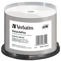 Verbatim DataLifePlus 4,7 GB DVD-R 50 pieza(s) Verbatim DataLifePlus 4,7 GB DVD-R 50 pieza(s)