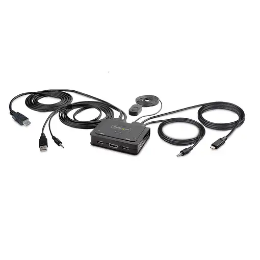 StarTech.com C2-H46-UAC-CBL-KVM interruptor KVM Negro StarTech.com C2-H46-UAC-CBL-KVM interruptor KVM Negro