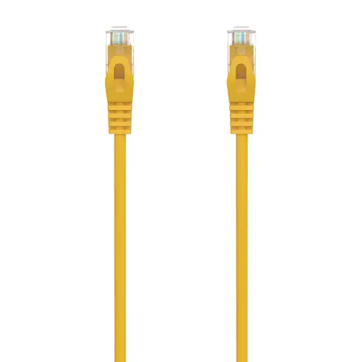 AISENS Cable de Red Latiguillo RJ45 LSZH Cat.6A 500 Mhz UTP AWG24, Amarillo, 30CM