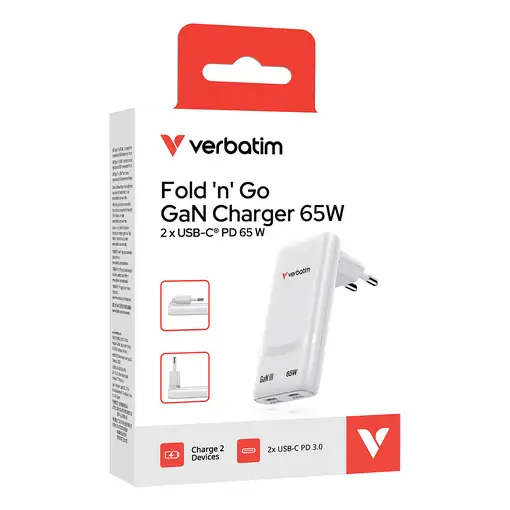 Verbatim 32355 cargador de dispositivo móvil Portátil, Smartphone, Tableta Blanco