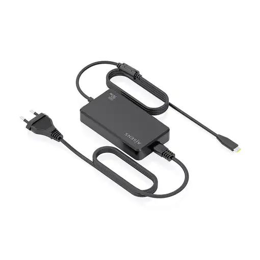 AISENS Cargador De Sobremesa GaN 90W PD3.0 1xUSB-C 1.8m, Negro