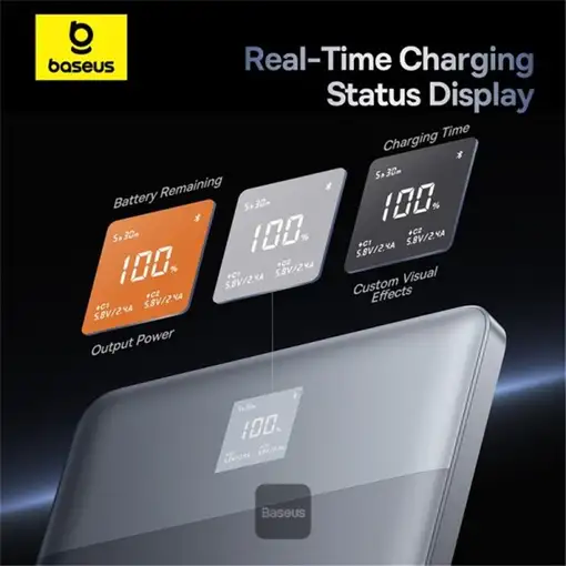 Baseus Blade2 Polímero de litio 12000 mAh Plata