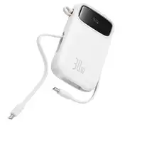 Baseus QPow2 Polímero de litio 10000 mAh Blanco