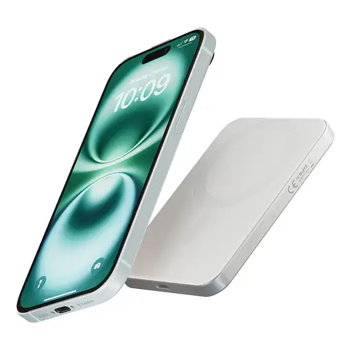 ZENS Pro 1 Slim 5000 mAh Cargador inalámbrico Blanco