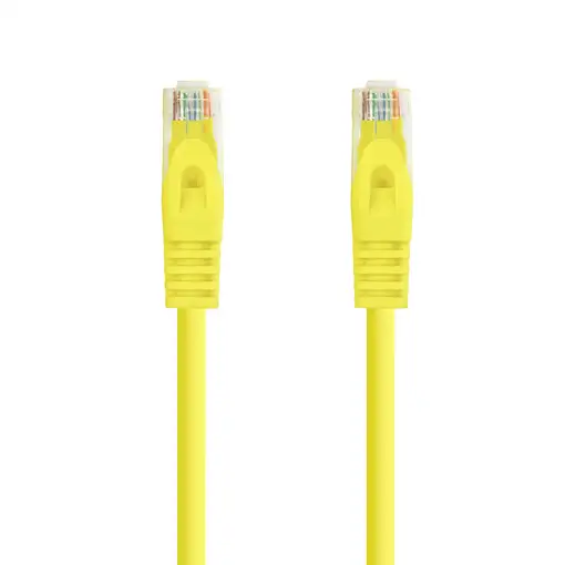 Nanocable Cable de red latiguillo RJ45 LSZH Cat.6A UTP AWG24, Amarillo, 1.0m