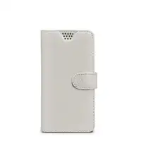 Celly WALLY UNICA funda para teléfono móvil 10,2 cm (4") Funda cartera Blanco