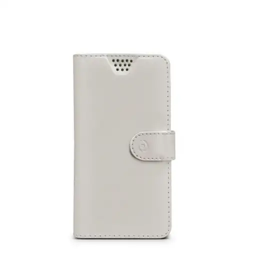 Celly WALLY UNICA funda para teléfono móvil 10,2 cm (4") Funda cartera Blanco