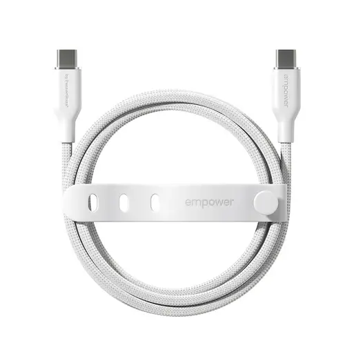 PanzerGlass empower™ by ® Racing 60W USB-C to USB-C Cable | USB 2.0 | 2M | Silver
