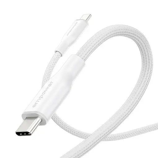 PanzerGlass empower™ by ® Racing 60W USB-C to USB-C Cable | USB 2.0 | 2M | Silver