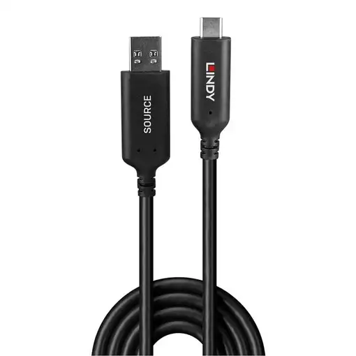 Lindy 43396 cable USB USB 3.2 Gen 1 (3.1 Gen 1) 25 m USB A USB C Negro