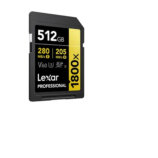 Lexar Professional 1800x 512 GB SDXC UHS-II Clase 10
