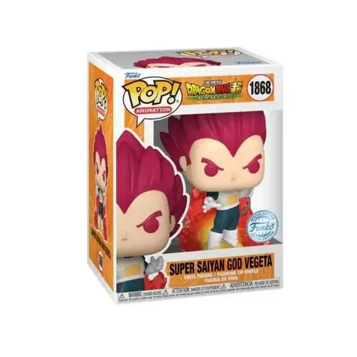 Figura Funko Pop! Dragon Ball Super Saiyan God Vegeta Modelo 1868|73695 Edición