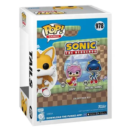 igura Funko Pop! Juegos Sonic The Hedgehog Tails Volando Modelo 978|82617 Ed.Excl