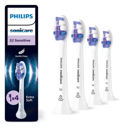 Philips Sensitive HX6054/87 Pack de 4 cabezales de cepillado
