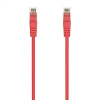 AISENS Cable de Red Latiguillo RJ45 LSZH Cat.6A 500 Mhz UTP AWG24, Rojo, 0.5M