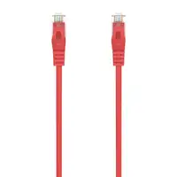 AISENS Cable de Red Latiguillo RJ45 LSZH Cat.6A 500 Mhz UTP AWG24, Rojo, 0.5M
