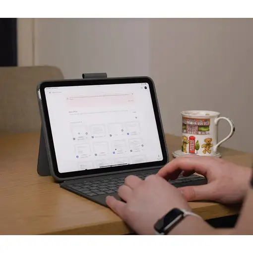 Logitech 920-011435 teclado para móvil QWERTZ Alemán Smart Connector Gris