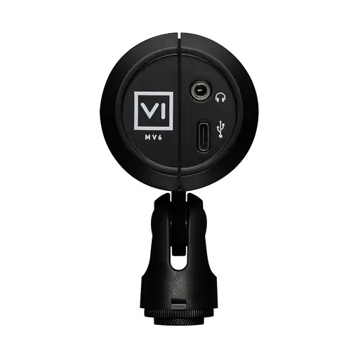 Shure MV6 micrófono Negro Micrófono de superficie para mesa
