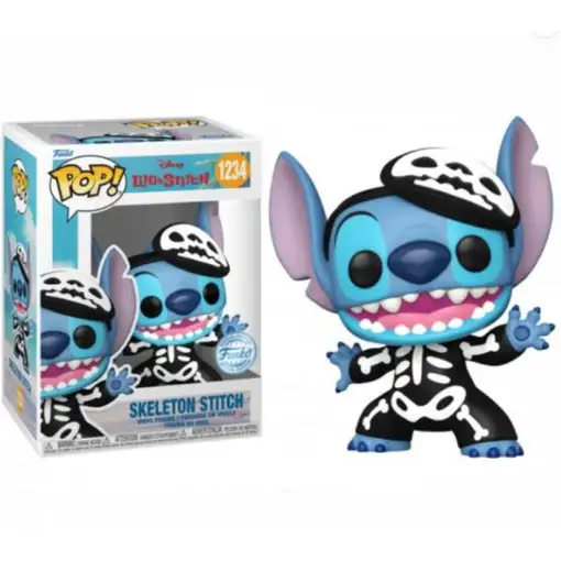 Figura Funko Pop! Lilo & Stitch Stitch Esqueleto Modelo 1234|66330 Ed.Especial