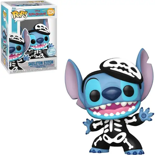 Figura Funko Pop! Lilo & Stitch Stitch Esqueleto Modelo 1234|66330 Ed.Especial