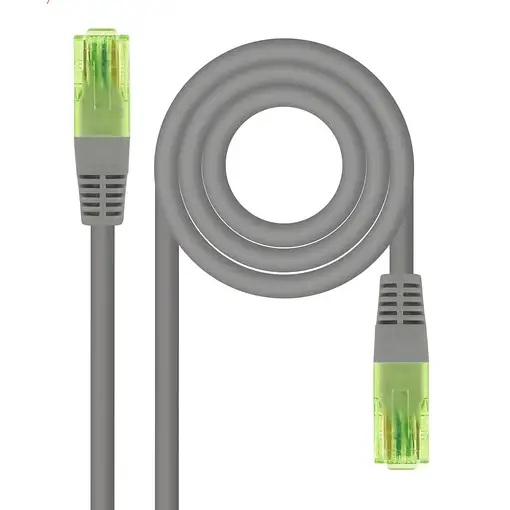 Nanocable Cable de Red Latiguillo RJ45 CAT.6 UTP AWG26 CCA, Gris, 50 cm