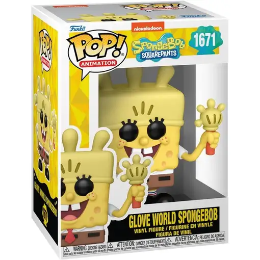 Figura Funko Pop! Animación Bob Esponja Glove World Modelo 1671 | 75734